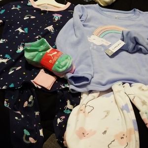 New Kid's Pajama Sets & Socks